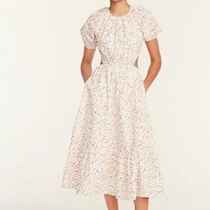 J. Crew Eden Poplin Side Cutout Meadow Floral Dres Size 0